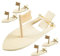 ibasenice DIY Wood Sailboat 5pcs Craft Wooden Rubber Band Boat Toy Kits to Build Paint and Decorate Unfinished Summer Boat Model for Birthday Carnival Party