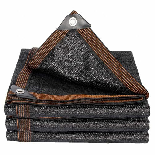 Filet Ombrage pour Serre Voile ombrage Rectangulaire Voile D Ombrage Voile Pare Soleil Toile Pare Soleil Rideau pour Pergola Tente D'ombrage Tissu,black-2x4m