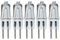 LEDLOCLB Ampoule Halogène G5.3, Accessoires De Lampe 12V 24V 36V 110V 220V,35W 50W Blanc Chaud 2700K, 10 Pièces,12V-50W,5 Pièces