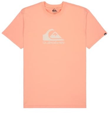 Quiksilver Mens Ev Comp Logo T-Shirt, Peach Parfait, S EU