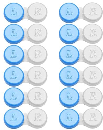 JYTDBCS Contact Lens Cases 12 Pack. One Year Supply. Protect Your Eyes by Changing Your Contact Lens Case Monthly