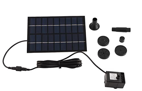 Solar-Brunnenpumpe, Solar-Brunnenpumpe, solarbetriebene Teichpumpe, solarbetriebener Poolbrunnen für Gartenteich, Pool und Aquarium