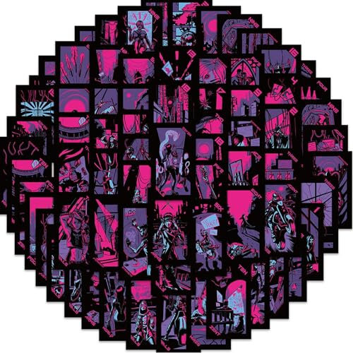 TVIVID 10/30/72 Stück Dark Punk Style Tarot-Aufkleber, coole Graffiti-Aufkleber, DIY, Koffer, Telefon, Gepäck, Kühlschrank, wasserdichte Aufkleber