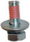 Drum Washing Machine Tripod Screw Bolt Stainless Steel Central Axis Fixed Parts, Compatible with Samsung, Compatible with LG(10mm 1pcs)
