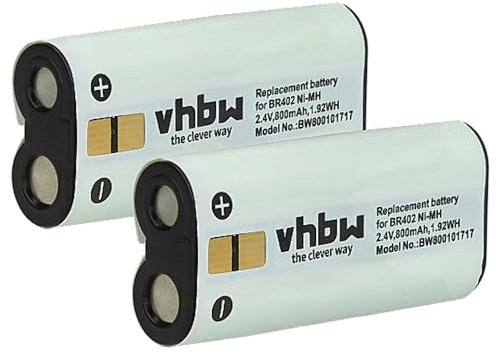 vhbw Akku kompatibel mit Olympus DS-3300, DS-2300, DS-5000, DS-4000, DS-5000ID Diktiergerät (800 mAh, 2,4 V, NiMH)