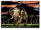 Kratzbilder Set,DIY Bastelsets,Buntes Kratzdesign-Papier-Set,Kratzmalblätter mit Tierdesign und Werkzeugset Magic Scratch Art Papier Set,Nachtansicht Kratzpapier (Elefant)