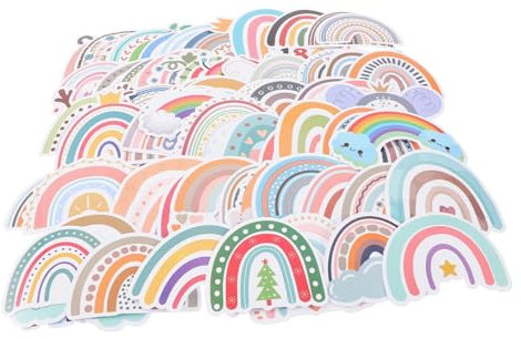 DIKACA Decoración Pegatinas De Arcoíris Pequeñas Bohemias Para Vehículos Agua Laptops