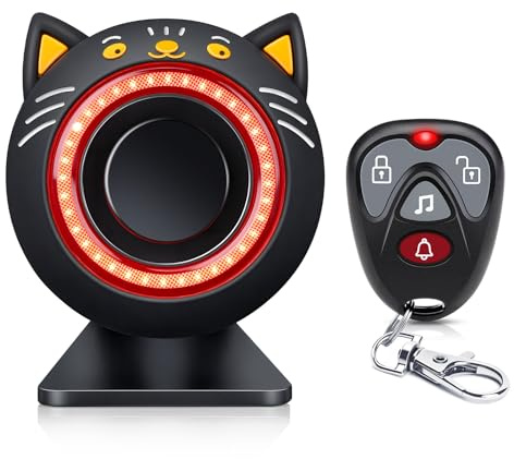 Electop 120dB Car Alarm System with Vibration Sensor & Sound | Car Security System Anti-Theft Device Car Alarm with Wireless Remote & Led Light for Cars, RV, SUV, Truck