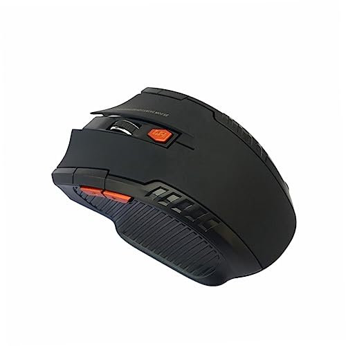 LABRIMP Souris sans Fil Optique 2,4 Ghz 6 Boutons Rechargeable pour Gamers Desktop Et Portable Ergonomique Noire