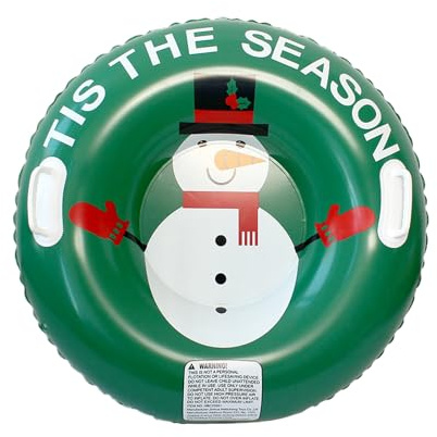 Schneereifen Aufblasbar PVC Snowtubes Erwachsene 80x80x25 cm Aufblasbarer Rodel Mit Griffen Winterspielzeug Für Parks Gärten Strände Weihnachten Abenteuer Sport Rettungsspiele Sandaktivitäten