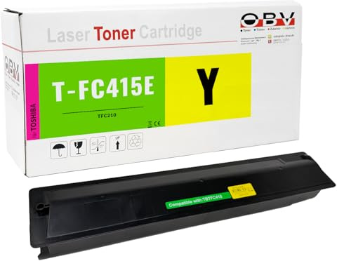 OBV T-FC415E Toner Kompatibel Toshiba E-Studio 2010AC 2510AC 2515AC 3015AC 3515AC 4515AC 5015AC Gelb ca. 33.600 Seiten