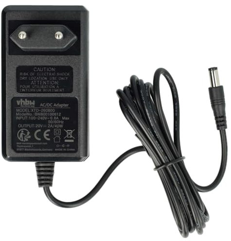 vhbw Netzteil kompatibel mit Lenovo IdeaPad S10, S10-2, S10-3, S10-3t, S10e, S12, S205, S206, S300, S9 Notebook, 40 W