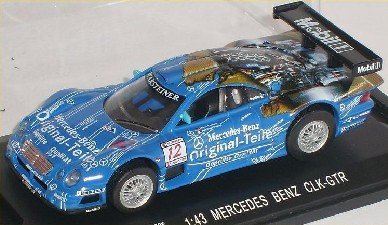 High Speed Mercedes-Benz CLK-GTR CLK GTR 24 H Le Mans Blau Nr 12 1/43 Modellauto Modell Auto
