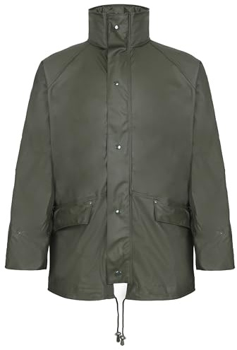 FORT Airflex Breathable Waterproof Jacket - 100% Waterproof EN343 3:2, Breathable & Windproof Farming Jacket - Adjustable Hood, Tear-Resistant Flexible Fabric for Work & Outdoor