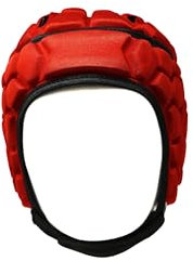 BARNETT Heat PRO Rugby Helm, Spielhelm Profi, Farbe rot (S)
