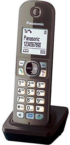 Panasonic KX-TGA681EXA Mobilteil für KX-TG68xx Serie inkl. Ladeschale Mocca-braun