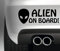 South Coast Stickers Alien ON Board Sticker Funny Bumper Sticker CAR Van 4X4 Window PAINTWORK Decal Graphic