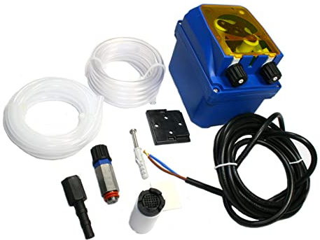 Doseur universel de rinçage, lave-vaisselle, lave-vitres, kit de pompe de dosage SEKO type PER1, contrôle de fréquence 0-7 l/h 230 VAC avec accessoires