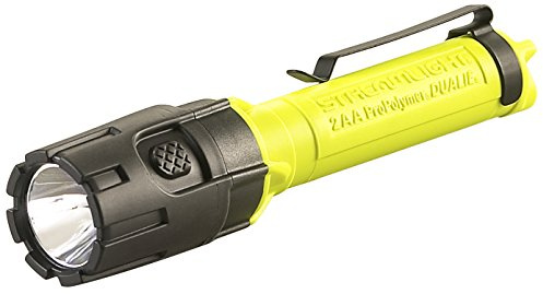 Streamlight 67751 Dualie 2AA 175-Lumen Magnetic Base Flashlight, Yellow | 175 lumens; runs on 2 AA batteries; carry clip; magnetic base; multi-mode lighting; IPX-rated water resistant