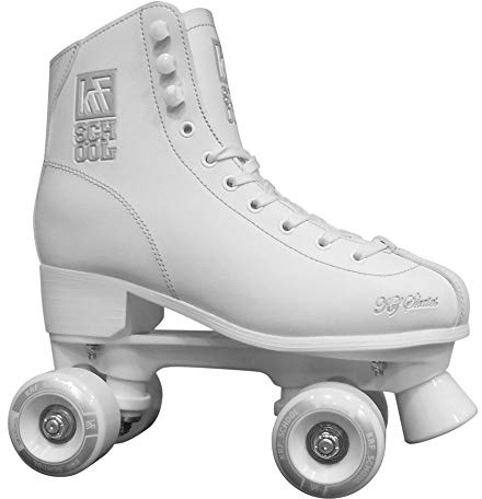 KRF Kinder Rollschuhe, Roller Figure Quad School PPH, White, 39, 0016919