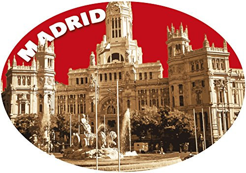 Sticker Oval Post Madrid