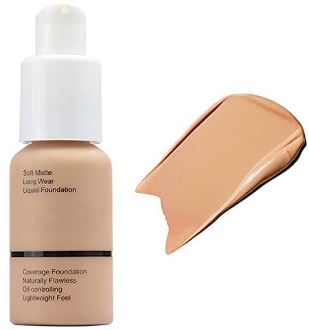 Fond de Teint Couvrant Imperfections Liquid Foundation Waterproof Longue durée Soft Matte 30ml 8 Couleur