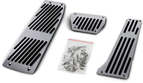 Alu Pedale Automatik + Fußstütze passend für BMW E34 E39 E60 E61 E32 E38 E63 E64