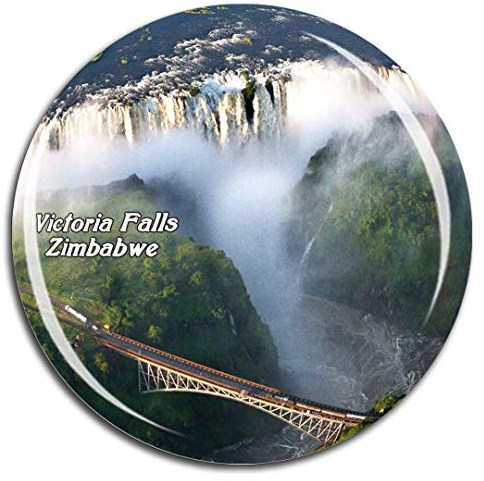 Weekino Victoria Falls Bridge Simbabwe Kühlschrankmagnet 3D Kristallglas Touristische Stadtreise City Souvenir Collection Geschenk Starker Kühlschrank Aufkleber