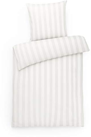 Carpe Sonno Damast Bettwäsche 155x220 Baumwolle | Gestreifte Bettwäsche Baumwolle 155x220 | Duvet Cover Set Deckenbezug Kissenbezug mit Reißverschluss | Bettwaren & bettwäsche-Sets Bettbezug 155x220