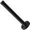 KOLAKO Door Stops, Wall Mount Door Stopper, Brushed Stainless Steel, 6 Inch(150mm) Extra Long Doorstops with Sound Dampening Rubber Tip Bumper, Wall Door Protector, Black
