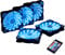 DS 120MM PC Case RGB Fans, LED Silent RGB Fans for Computer Cases, CPU Cooler, Water Cooling (Support for ASUS Aura, MSI Mystic, 5 Pack LED Fans Kit, F Series)