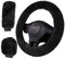 Plüsch Lenkradbezug,DBAILY 3 Pcs Universal Lenkradhülle Anti Rutsch Warme Lenkradabdeckung Universal Auto für Auto Zubehör （36-39cm） (schwarz)