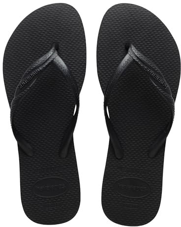Havaianas - Fantasia, Infradito Da Donna Comode, Resistenti Ed Eleganti, Cinturini Metallici Con Incrocio Laterale, Per Donna, Nero, 35/36 EU