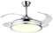 BEL AIR HOME - Ventilador de Techo DUNE - Aspas Desplegables - Luz Led 36W en 3 Temperaturas de Luz - Mando a Distancia - Motor DC Eficiente y Silencioso - Diseño para Dormitorio y salones (NIQUEL)