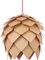 JUDU Moderne Kreative Kunst Eichenholz Pinecone DIY Puzzle Pendelleuchte Kronleuchte Hängende Holzlampen Speisesaal Restaurant Küche Bar Retro Fixes Luminaire Dia25/40/60CM (DIA M40cm)