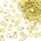 Prasacco Gold Hochzeit Tischkonfetti, Glitzer GoldHochzeit Dekorationen Diamant Ring Verlobung Party I DO Diamant Ring Runde Papier Dekor für Hochzeit Zeremonie Jahrestag Valentinstag