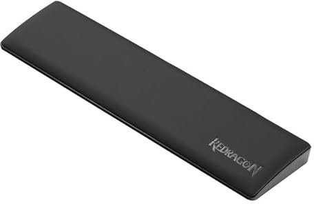 Redragon Meteor L Keyboard Wrist Rest – Non-Slip Base – Easy to Clean – Size 43.5 x 7.3 x 2 cm – Black P037