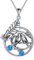 VENACOLY Raben Halskette Sterling Silber Raben Paar Krähe Anhänger Schmuck Geburtstag Geschenke für Frauen Männer
