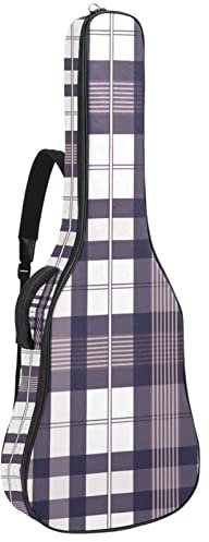 Akustikgitarrentasche Wasserdicht Gitarre Rucksack Dicke Weich Gepolstert Lila Streifen Klassik Gitarre Tasche, Farbe1, 42.9x16.9x4.7 in, Taschen-Organizer