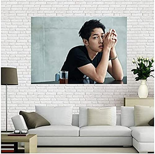 Poster Song Joong Ki Schauspieler Star Poster Porträt Bilder Poster Und Drucke Kunst Wand Leinwand Malerei Home Decor 50X70Cm Kein Rahmen