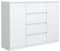 meble masztalerz Kommode Weiss Matt mit 4 Schubladen und 2 Türen - 138,6 x 101,5 x 39 cm - Sideboard Wohnzimmer, Schlafzimmer - Schubladenschrank - Komodenschrank