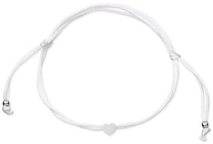 MARLION JEWELS Bracciale da donna in corda con cuore. Bracciale da donna acciaio chirurgico placcato oro/argento per donna, ragazza ideale come regalo (mamma, amiche, compleanno...) Gioielli da donna