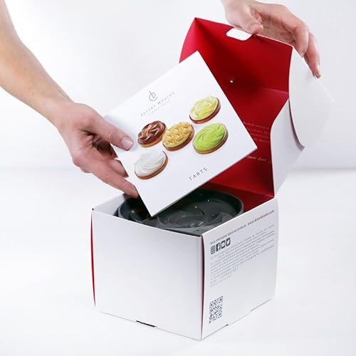 Kit de tartelettes en silicone, 5, diamètre : 14 x 2,5 cm, motif Dinara Kasko