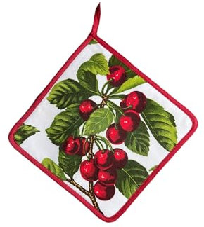 BOTTARO Presina Quadrata A Fantasia In Panama Di Cotone Mercerizzato 100% (CHERRY)