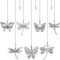 CRASPIRE 8 Style Butterfly Dragonfly Ceiling Fan Pull Chain Extender Charm Pendant Adjustable Decorative 12.6 Inch Extension Connector Ball Bead Cord Replacement Hanging Ornaments for Lighting Lamp