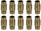 QUARKZMAN Lederkordel-Endkappe, 10 Stück 5mm Loch Leder Magnetverschlüsse, Kordel-Endkappen-Verschlüsse Lederkordel-Schnalle für Schmuckherstellung DIY Zubehör Basteln, Bronze