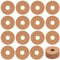 FINGERINSPIRE 150 Pcs Drink Name Tags for Wine Glasses Paper Wine Glass Marker Blank Wine Glass Charm 70mm in Diameter Round Peru Brownish Cocktail Champagne Tag Identification Marker for Party Guest
