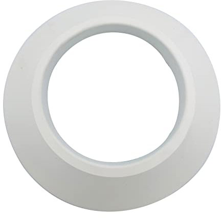 TYGERIX® Rosone Coprimuro Bianco in Gomma EPDM da 130 mm | Rosetta Copriforo Flessibile per Tubi di Caldaie Stufe e Qualsiasi Impianto | Universale | Resistente al Calore | Indeformabile