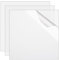 FAAING 3 placas acrílicas cuadradas de 30 x 30 cm, 3 mm, de cristal acrílico transparente, placa de plástico transparente para marcos de fotos, pintura, proyectos, expositores de mesa