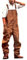Generico Salopette Uomo in Casual Pantaloni Strappati Uomo in Tinta Unita Salopette Uomo Slim Fit Moda Jumpsuit